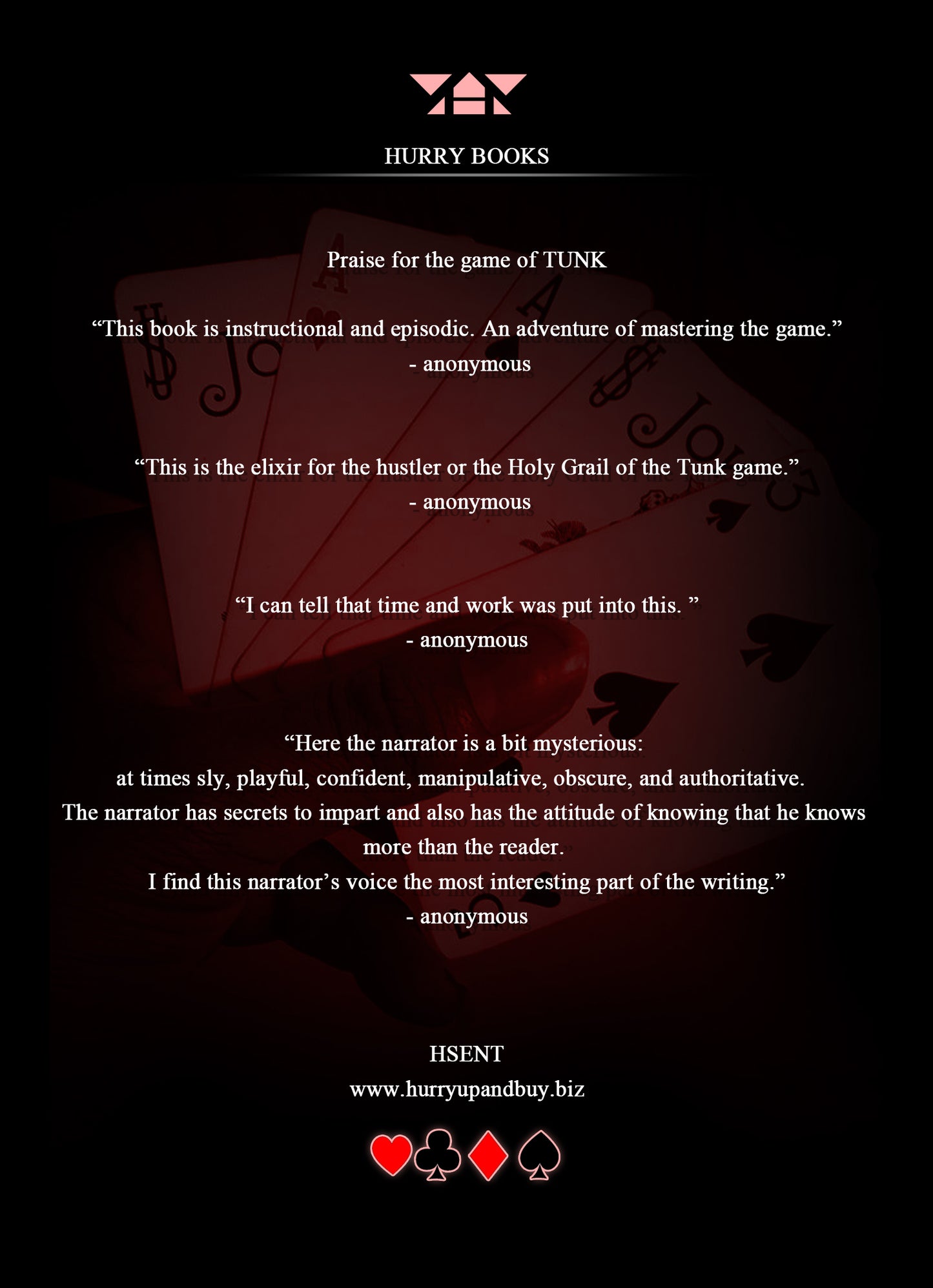 The game of TUNK by Roy Secret