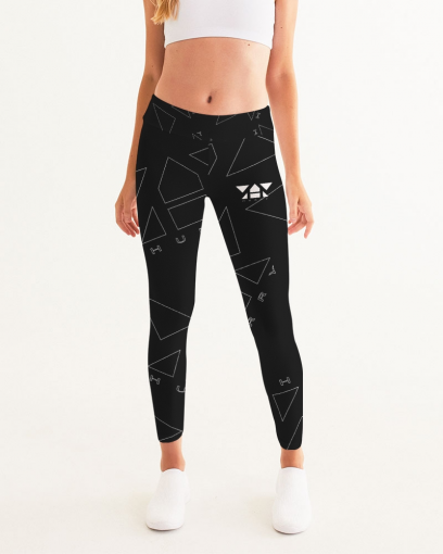 Women's Black-Line Yoga Pants
