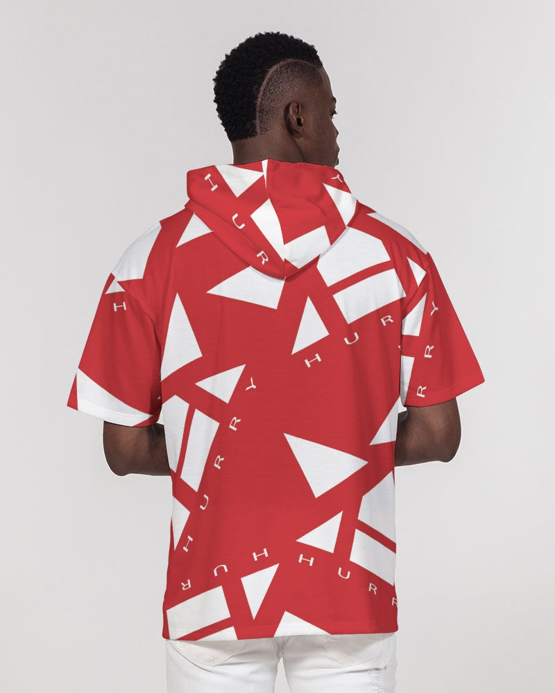 Men's Premium Heavyweight Short Sleeve Hoodie (Royal Red)