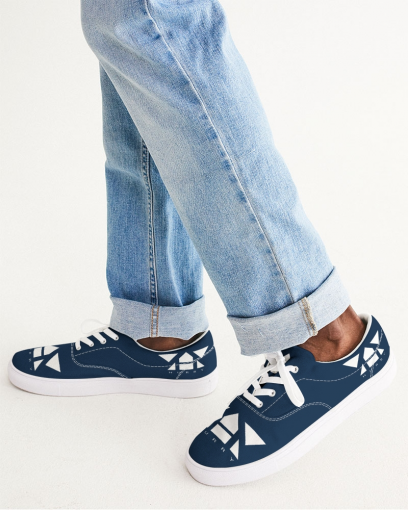Men's Lace Up Canvas Shoe (Military Blue)
